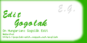 edit gogolak business card