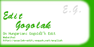 edit gogolak business card